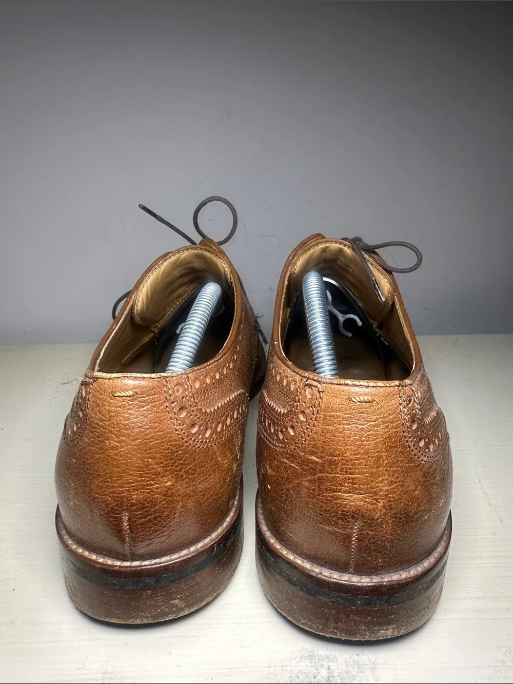 Cole Haan Lenox hill Men's Brown Leather Wingtip Dress Shoes